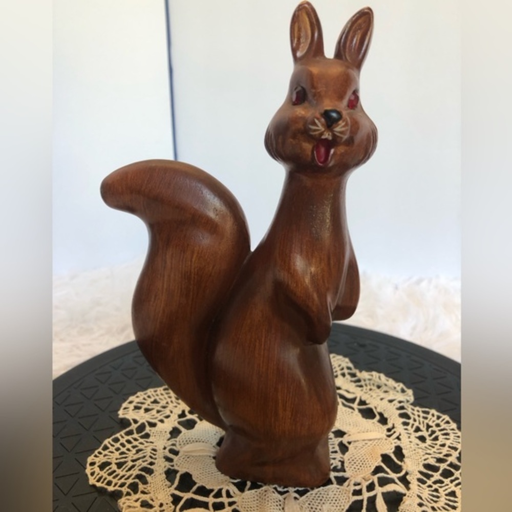 Spunky Vintage Squirrel Plastic Made in Hong Kong
